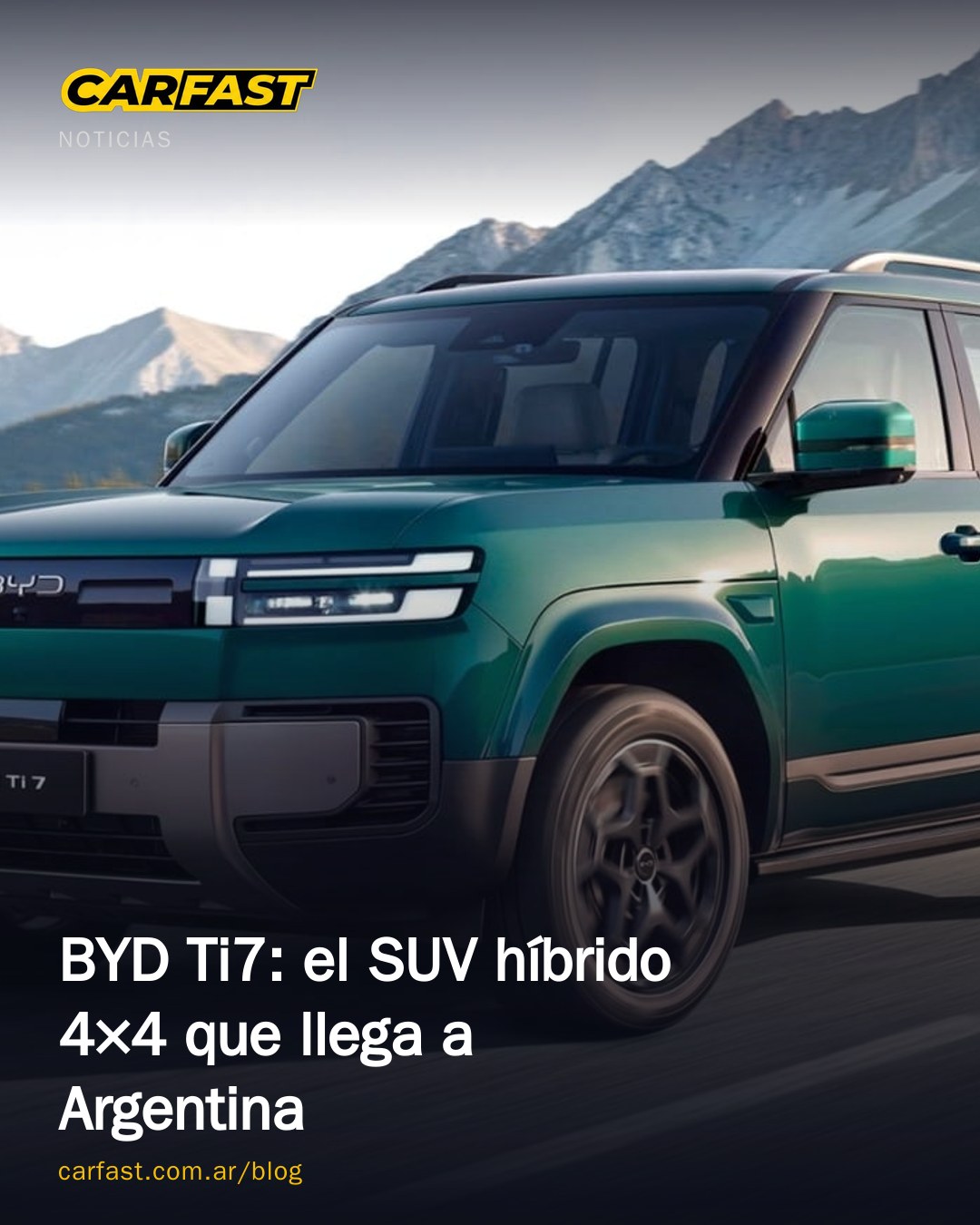 BYD Ti7: el SUV híbrido 4×4 que llega a Argentina