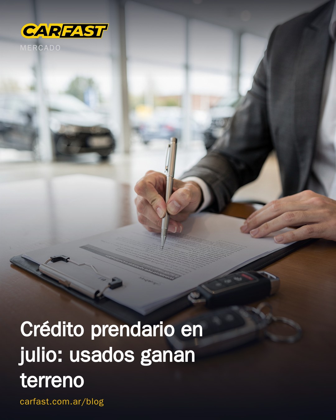 Crédito prendario en julio: usados ganan terreno