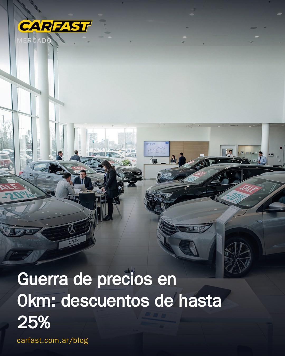 Guerra de precios en 0km: descuentos de hasta 25%